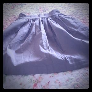 Gray A-line skirt